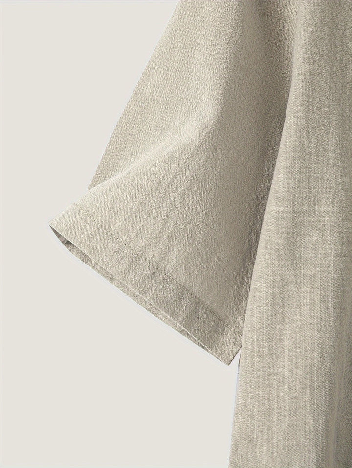 Nerida - Blusa Moderna Con Cuello En V y Manga Corta