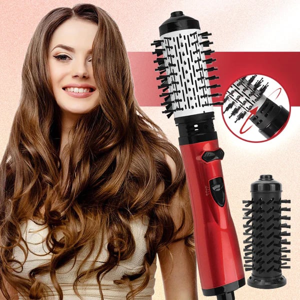 CurlFlow - Plancha de Aire Caliente y Secador Giratorio 2 en 1