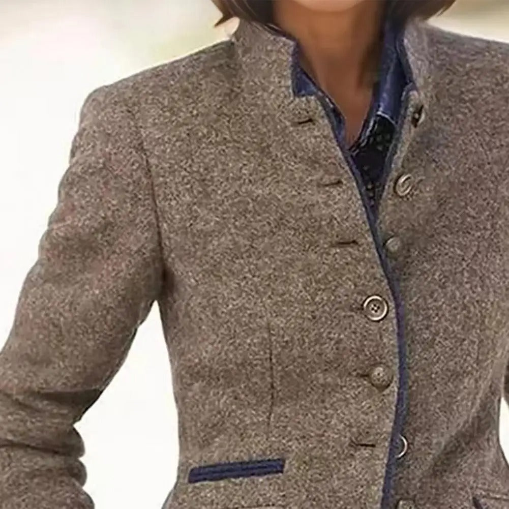 Nilja - Blazer Informal De Manga Larga Con Botones