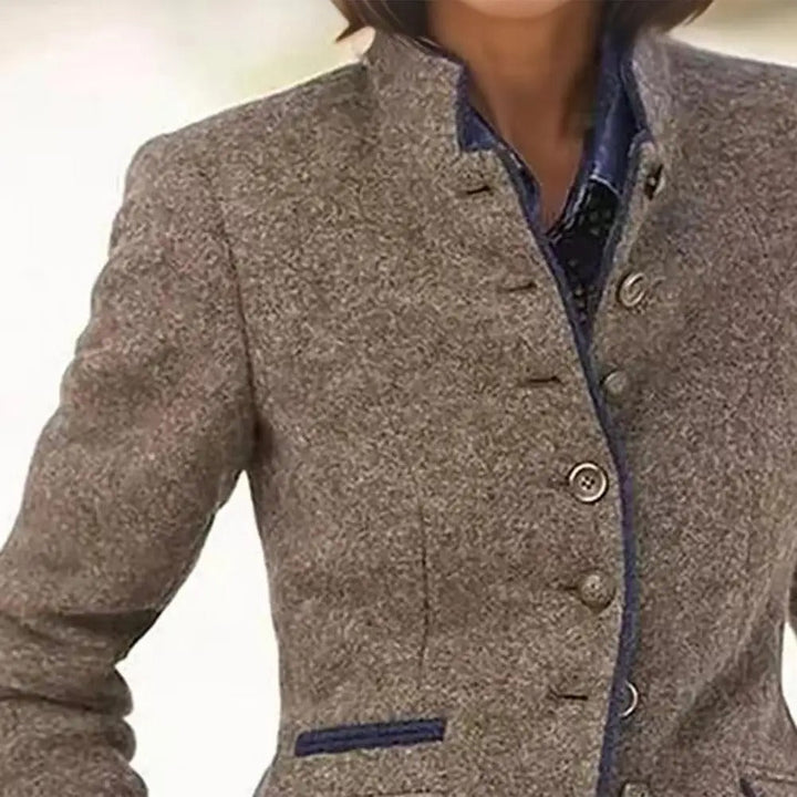 Nilja - Blazer Informal De Manga Larga Con Botones