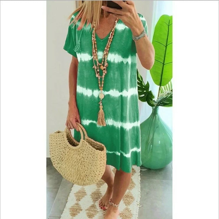 Herma - Vestido De Manga Corta