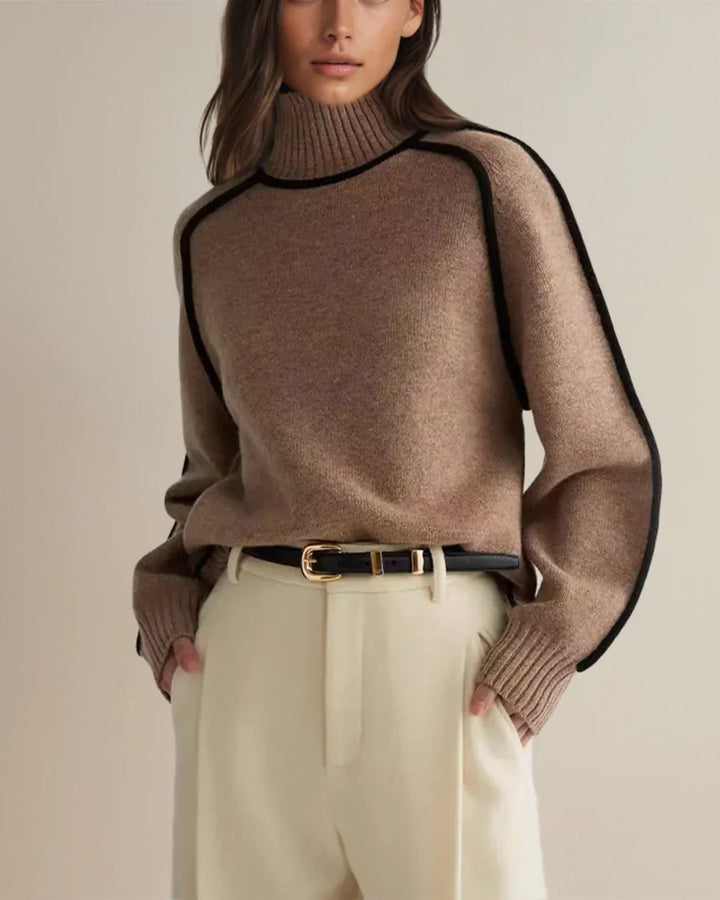 Karina - Elegante Jersey De Cuello Alto