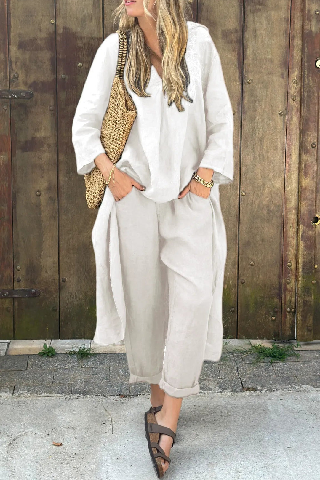 Ximena - Conjunto Informal De Dos Piezas Holgado
