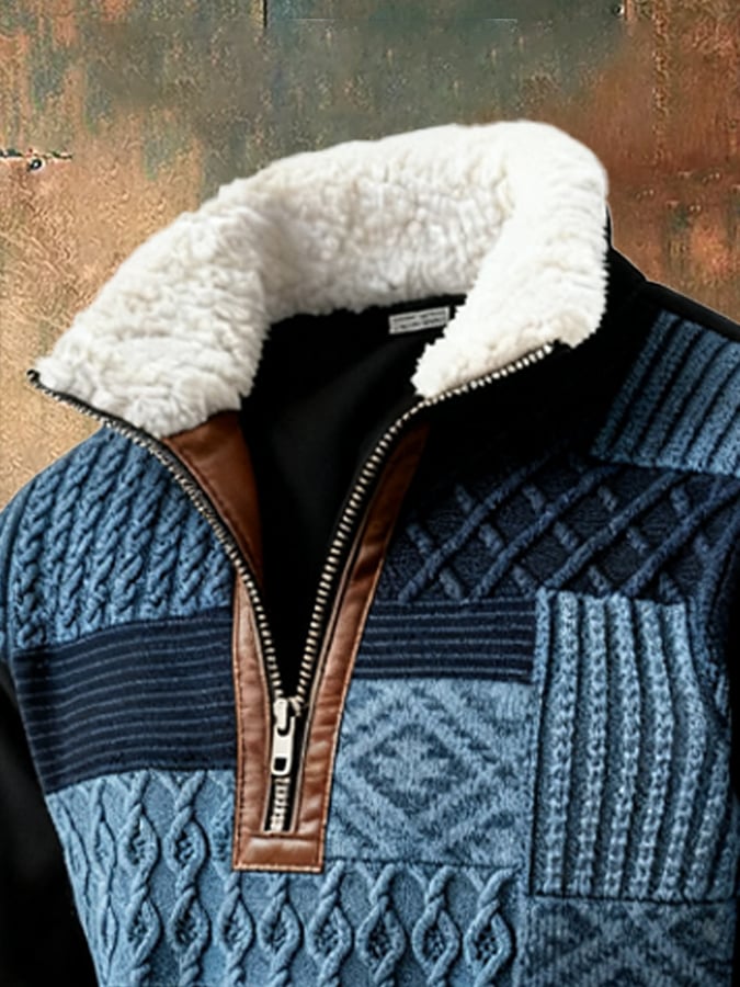 Abbott - Sudadera Informal Retro Con Estampado De Bloques De Color