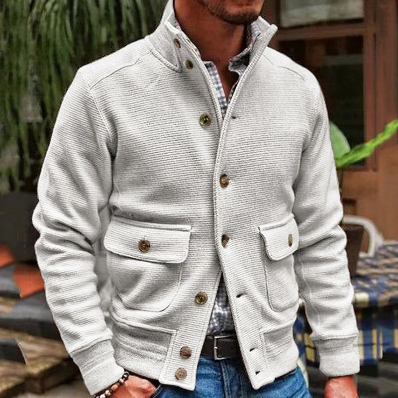 Norris - Chaqueta Vintage de Cuello Alto