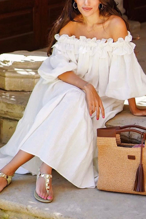 Francisca - Elegante Vestido De Verano Sin Hombros