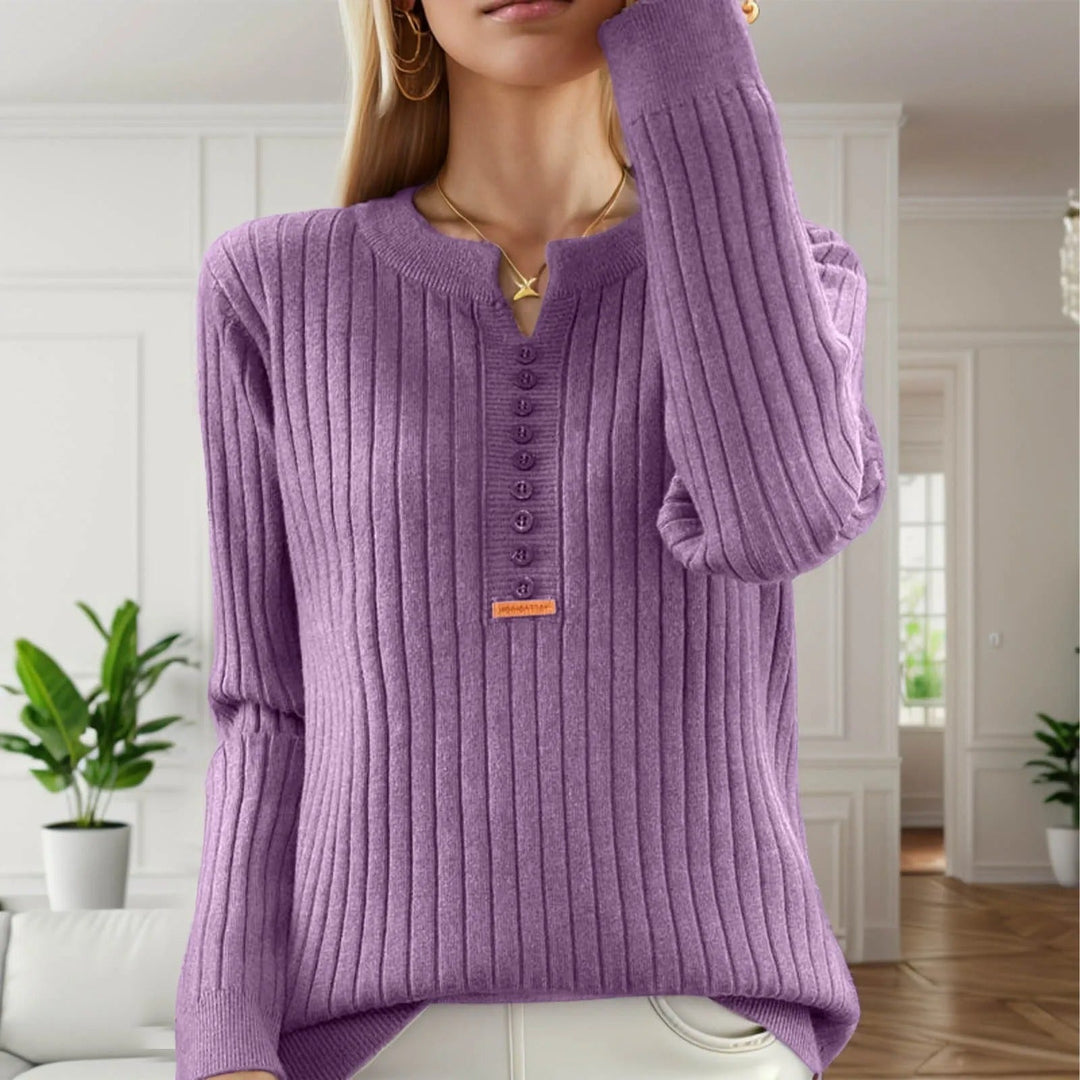 Marja - Jersey De Punto Con Cuello Redondo