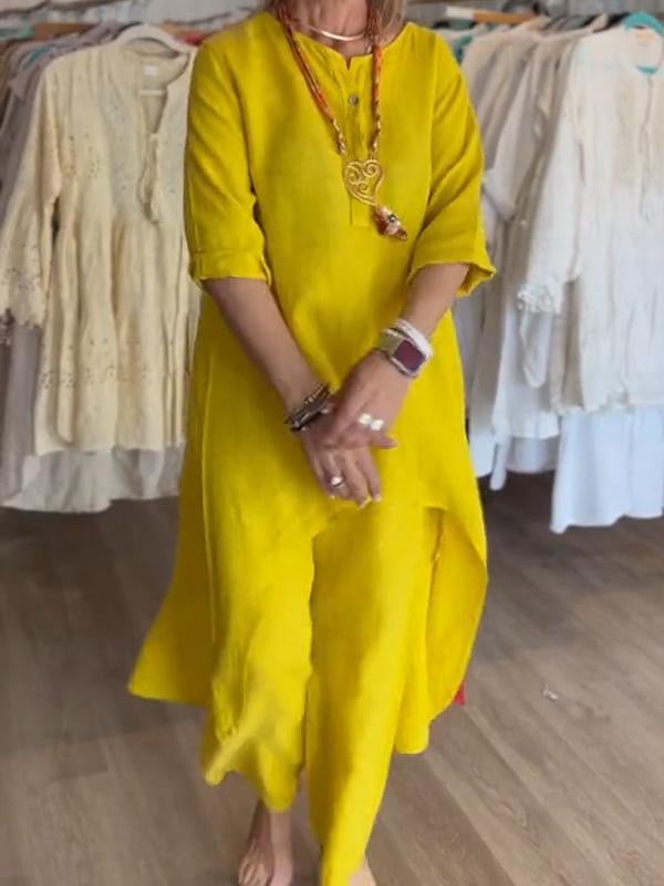 Freida - Vestido Casual de Lino