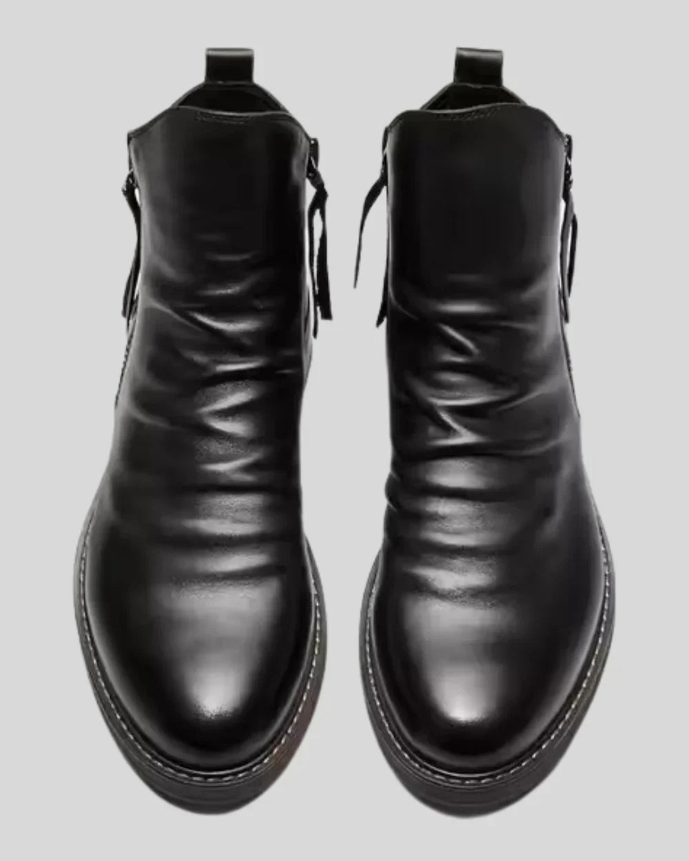 Benes - Botines De Piel Con Cremallera Lateral