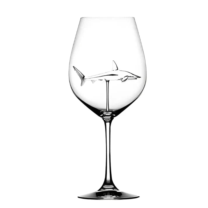 SharkSip - Vaso De Tiburón Para Vino Tinto