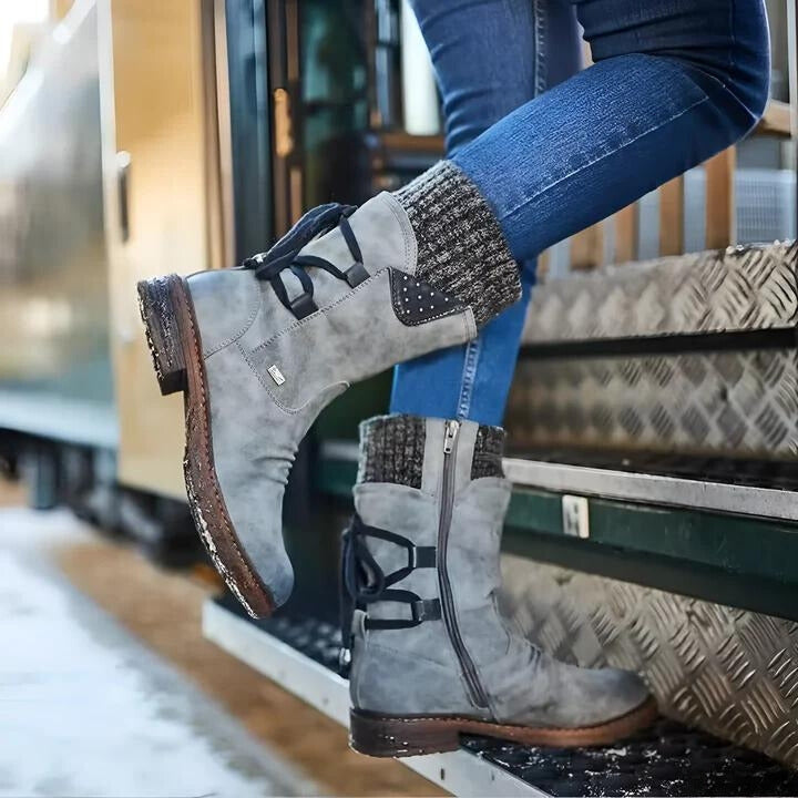 Aloisia - Botines Retro Para La Nieve