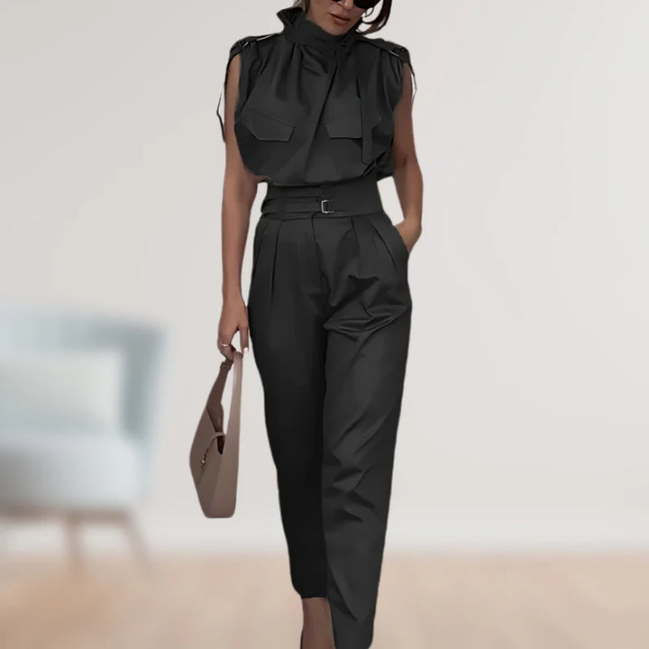Reinhild - Conjunto De Dos Piezas De Blusa y Pantalón