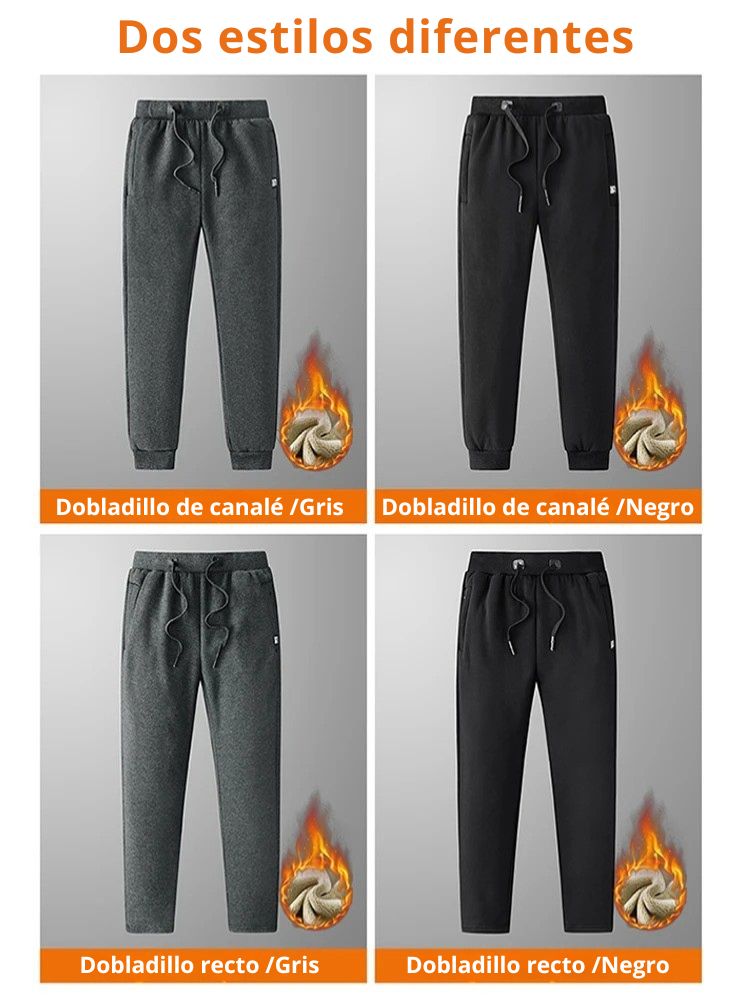 Tarik - Grueso Caliente Vellón Pantalones De Chándal