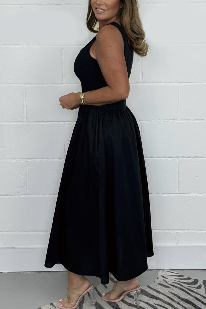 Cristiana - Vestido Sin Mangas Con Escote Cuadrado