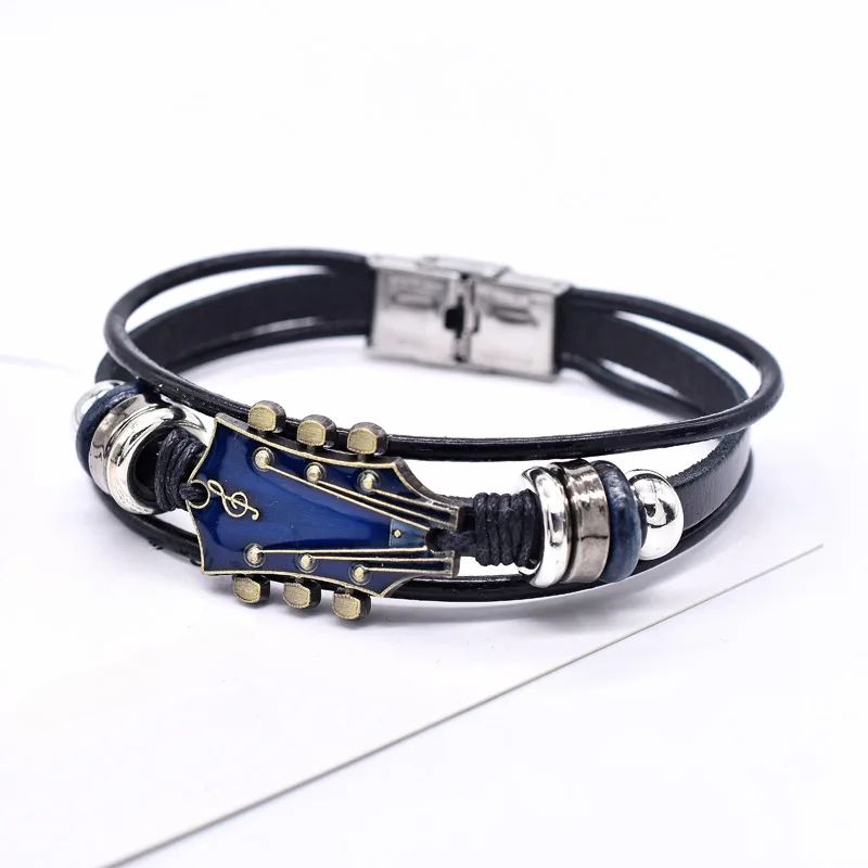 Guitarista - Pulsera De Cuero Para Guitarra