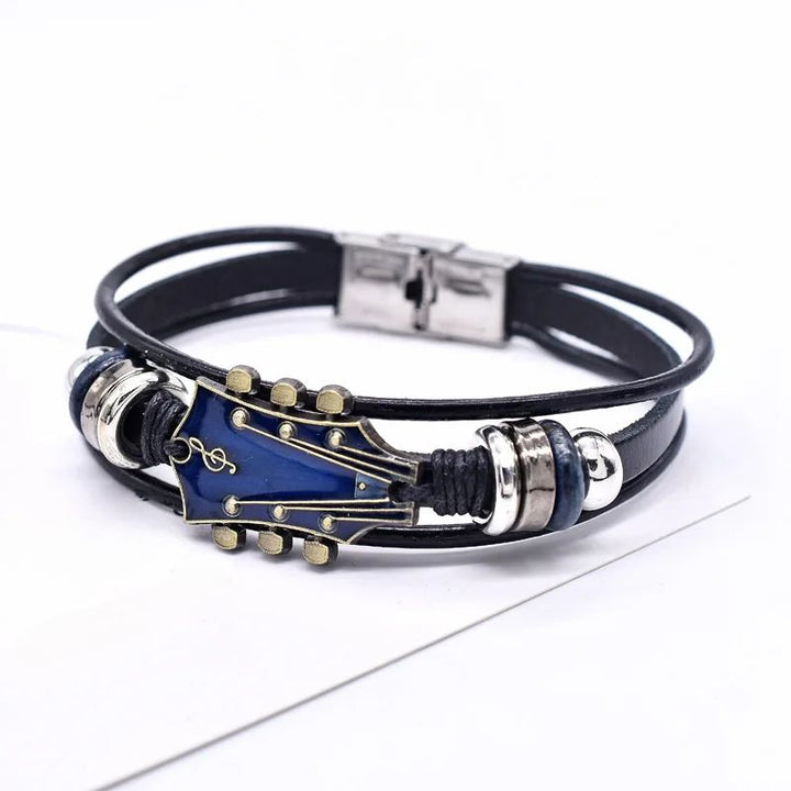 Guitarista - Pulsera De Cuero Para Guitarra