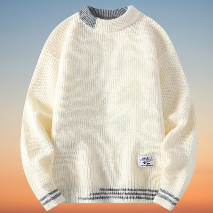 Lenard - Jersey de Cuello Redondo