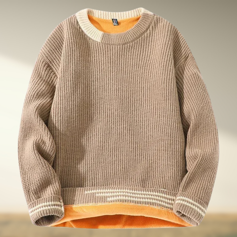 Yashar - Jersey de Punto de Cuello Redondo