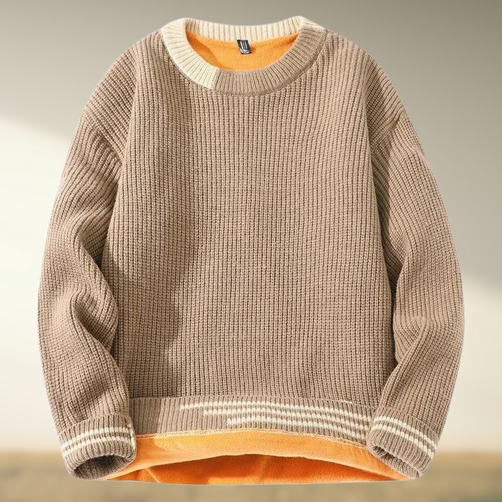 Yashar - Jersey de Punto de Cuello Redondo