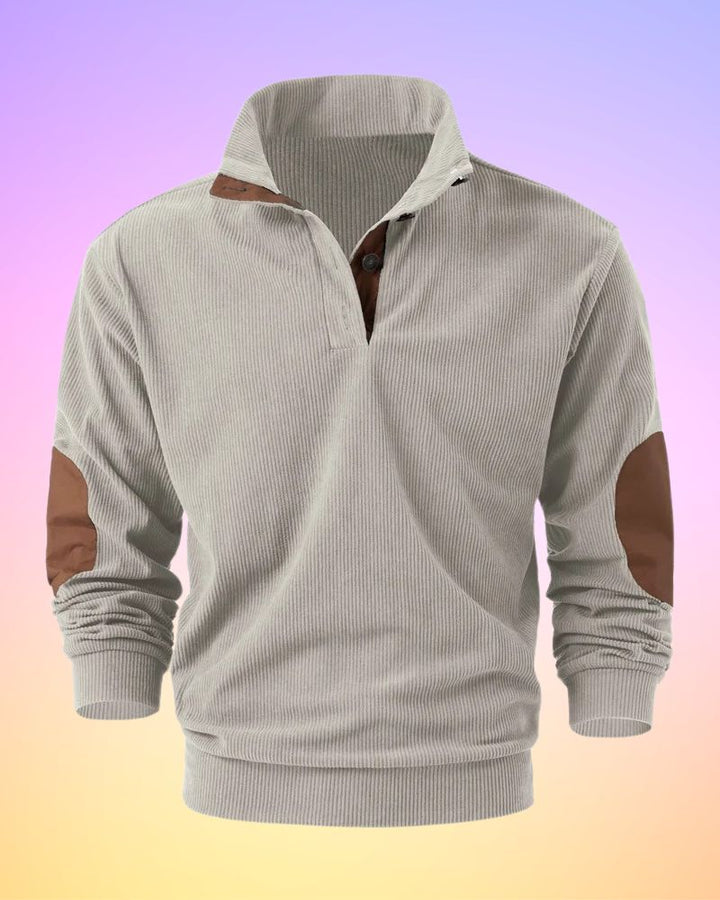 Schorsch - Camisa De Manga Larga Semiabierta De Color Sólido