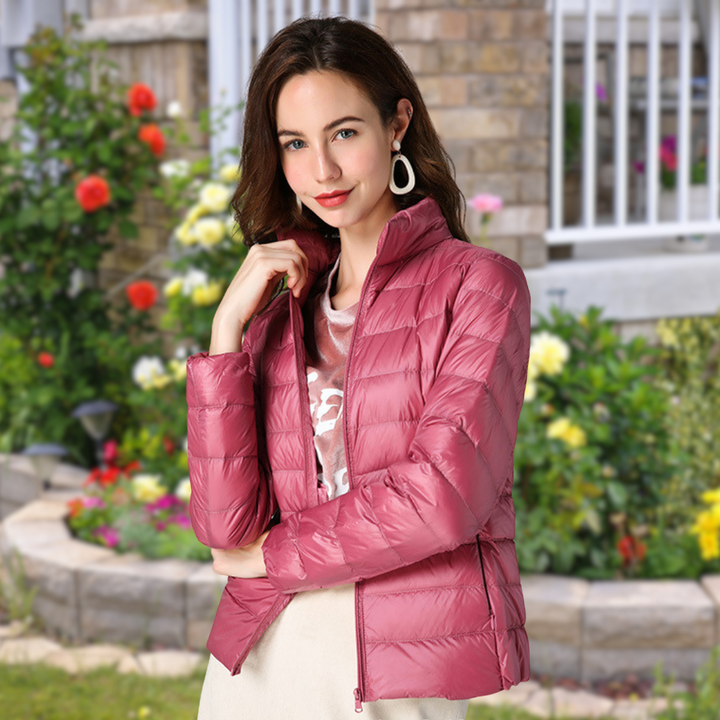Isla - Chaqueta Impermeable Blanca De Plumón