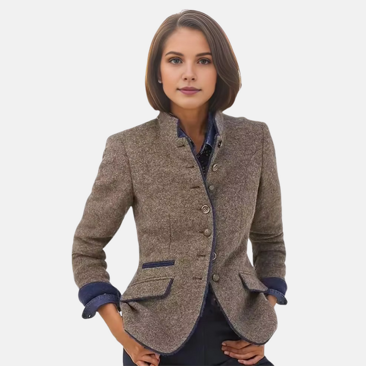 Nilja - Blazer Informal De Manga Larga Con Botones