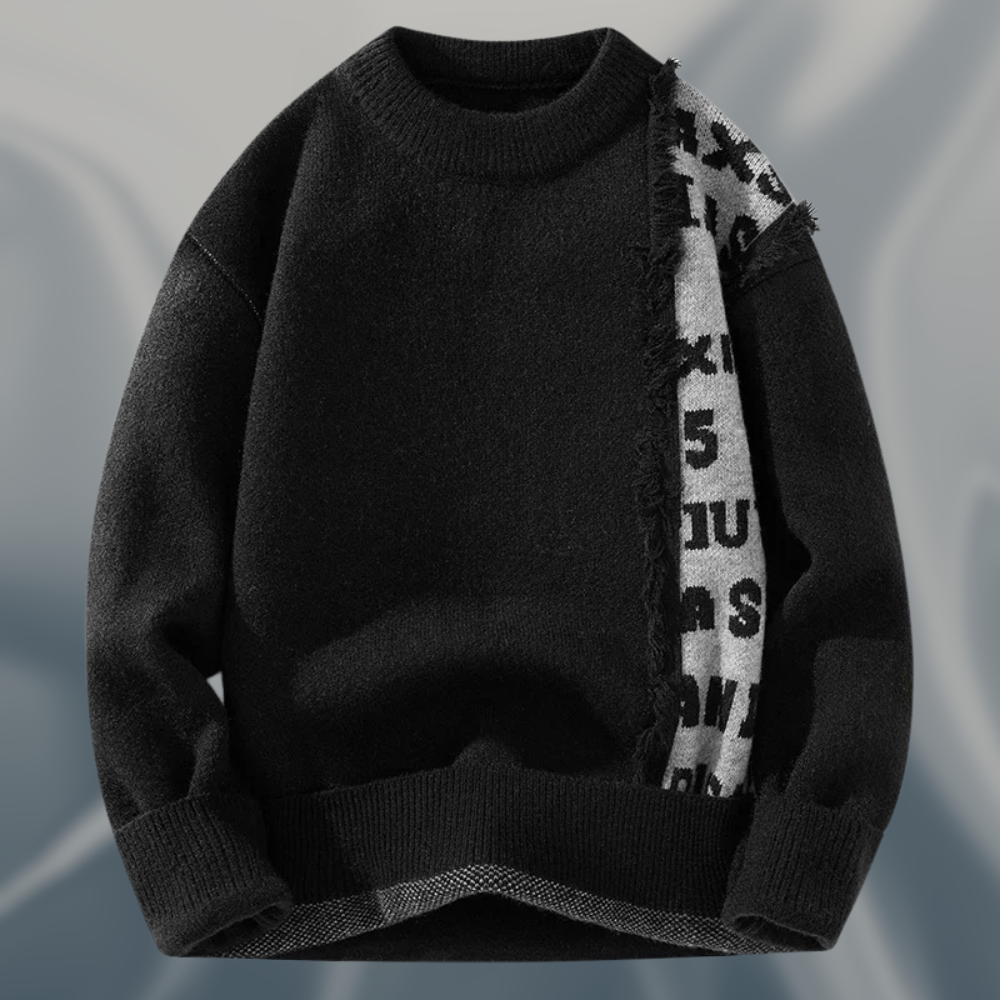 Dirrk – Jersey Jacquard Con Cuello Redondo