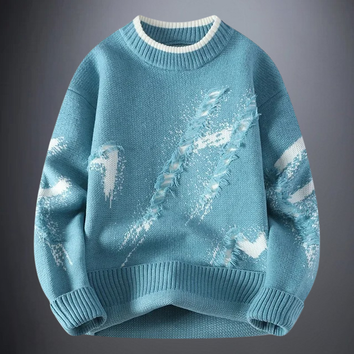Thilo - Jersey de Punto con Cuello Redondo