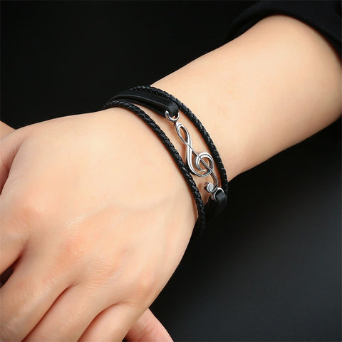Nebil - Pulsera única Hecha a Mano de Cuero de Alta Calidad