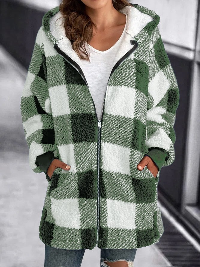 Brietta - Abrigo Suelto Con Capucha Oversize