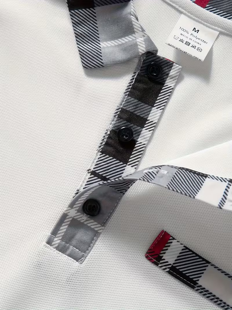 Yiannis - Camisa de manga Larga con Parche en el Pecho