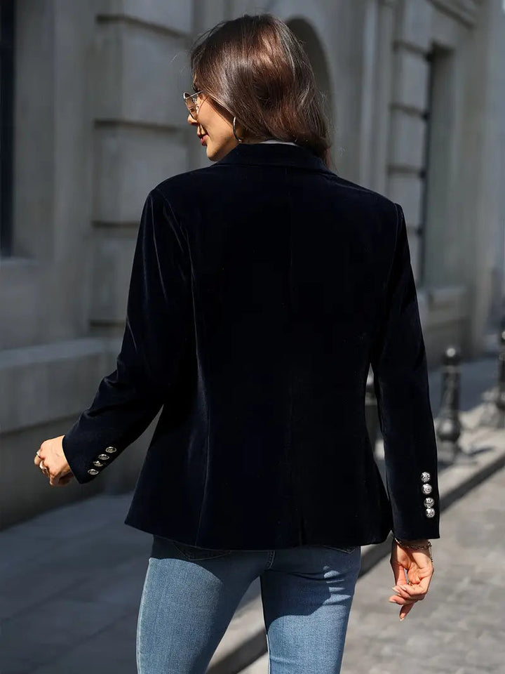 Desiree - Blazer Elegante Retro de un Solo Botón