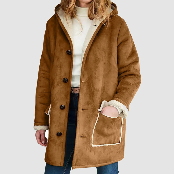 Yulia - Abrigo de Invierno con Capucha y Forro Polar