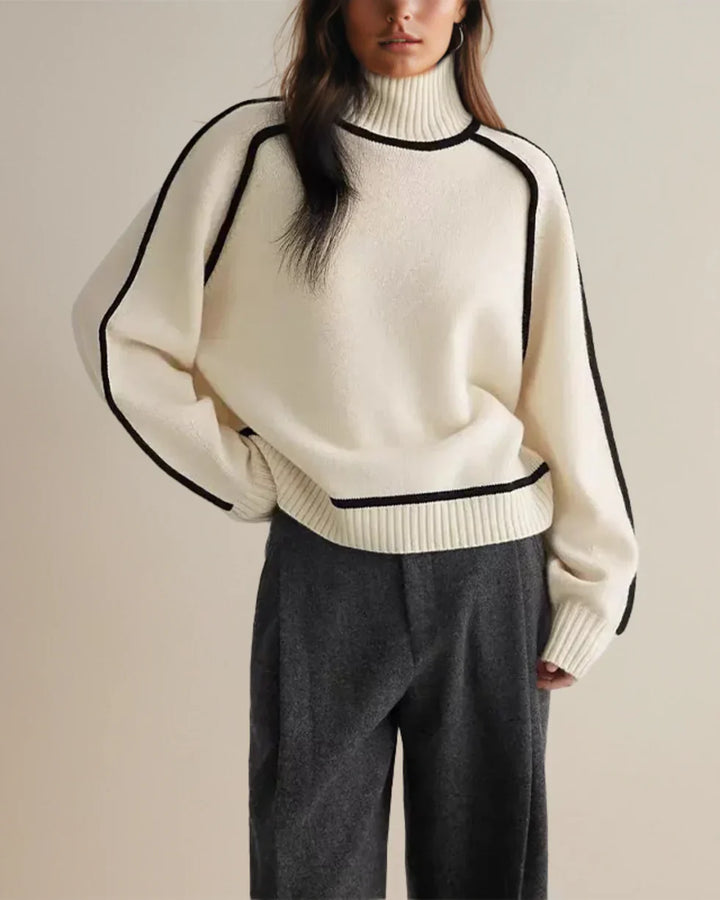 Karina - Elegante Jersey De Cuello Alto
