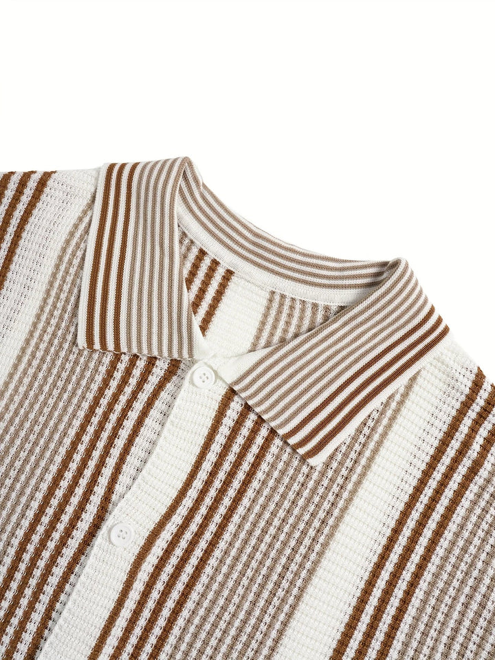 Avram - Camisa Informal A Rayas Con Botones