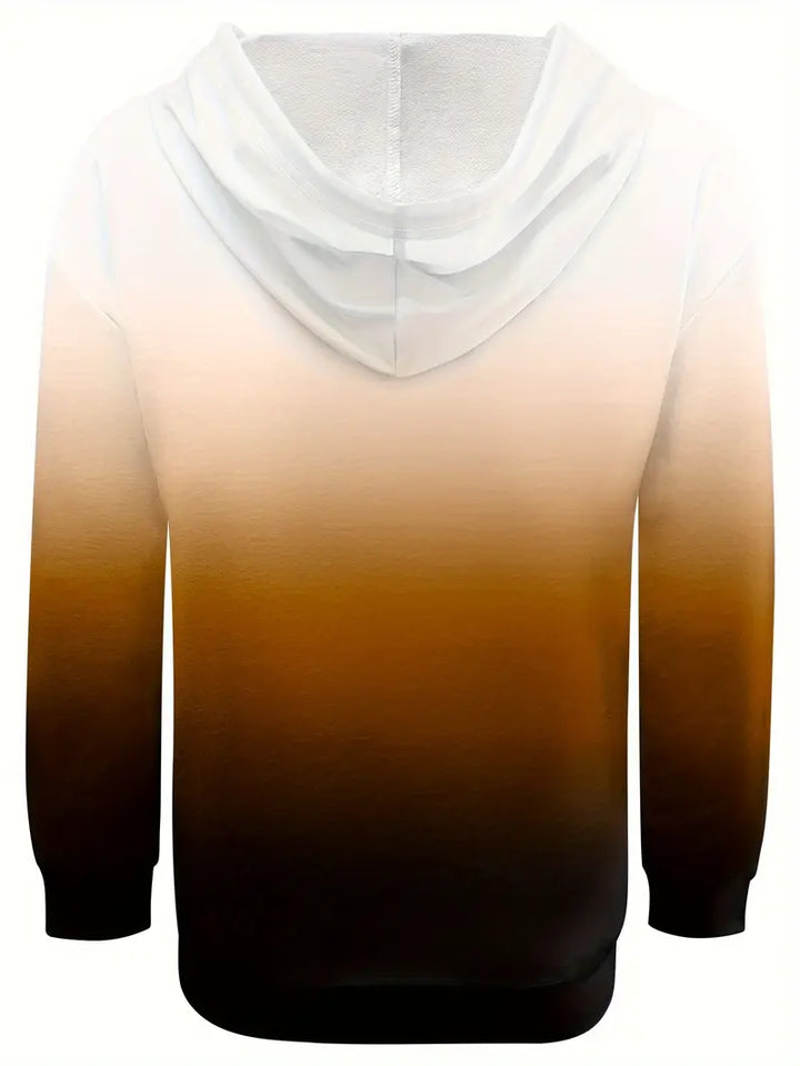 Areeqa - Sudadera Con Capucha y Cordón Ajustable En Colores Degradados