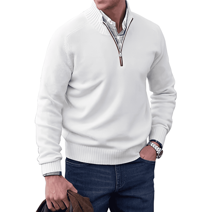 Gibson - Elegante Jersey De Cachemira Con Cremallera