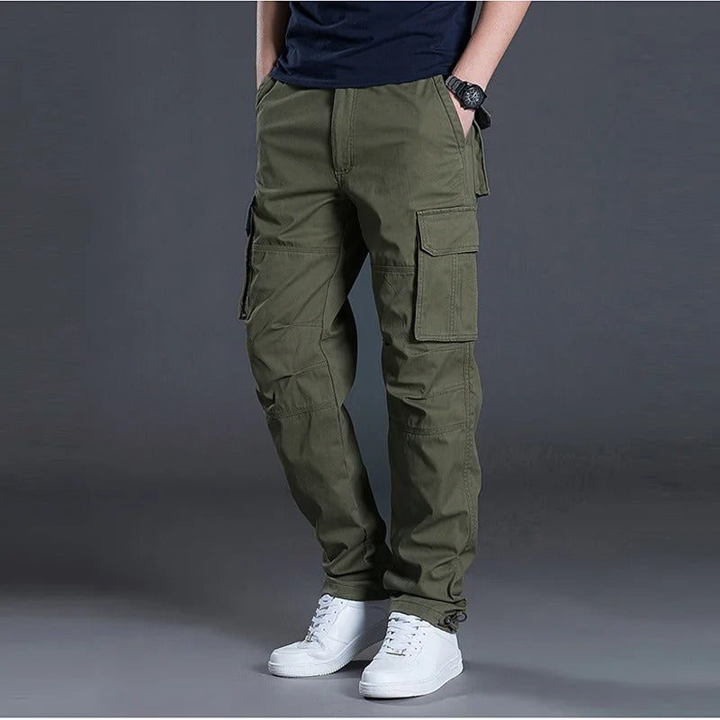 Theophil - Pantalones Carga De Algodón
