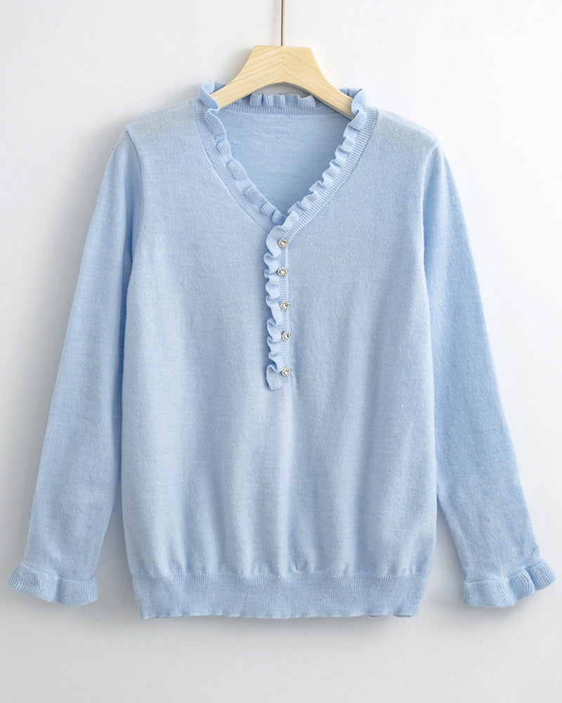 Ksenja - Blusa Abotonada Arrugada