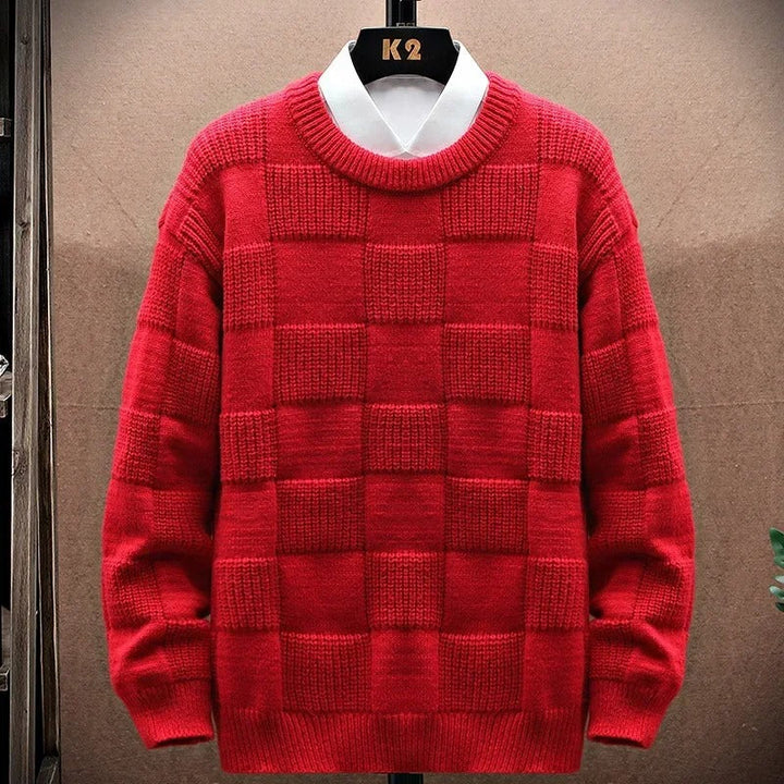 Yaxin - Jersey Informal de Cuadros Retro