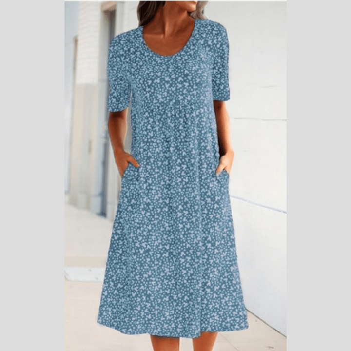 Wilda - Elegante Vestido Midi Con Estampado Floral