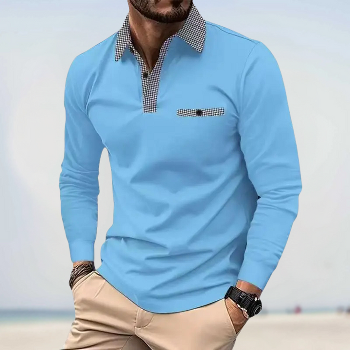 Gontran - Polo Camisas de Manga Larga