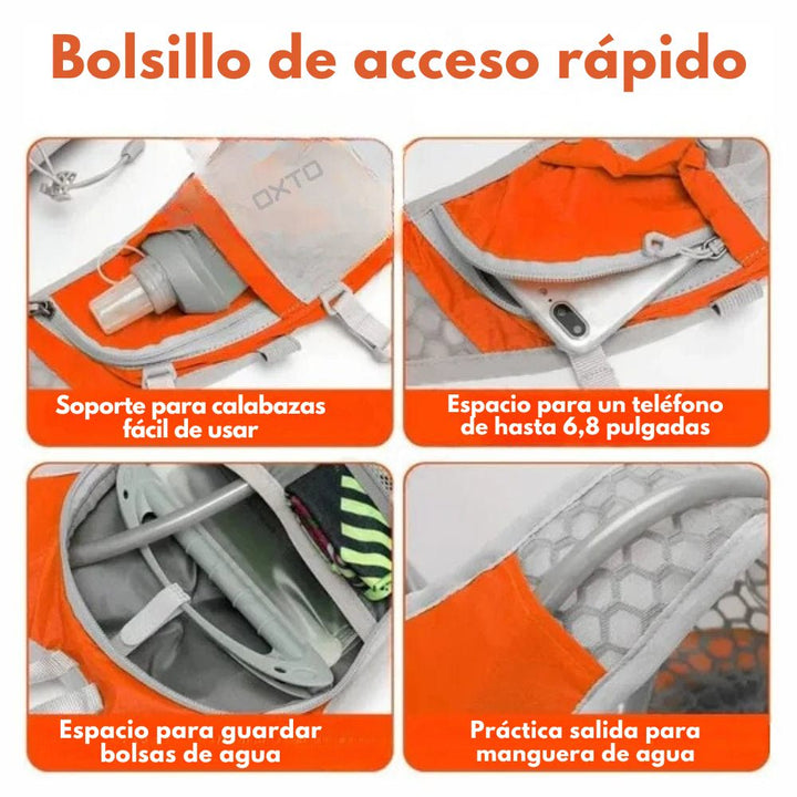 VelocityPack - Mochila Impermeable y Multifuncional Para Ciclistas