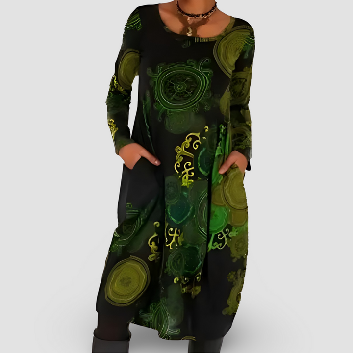 Fenja - Vestido de Invierno Con Elegancia Bohemia
