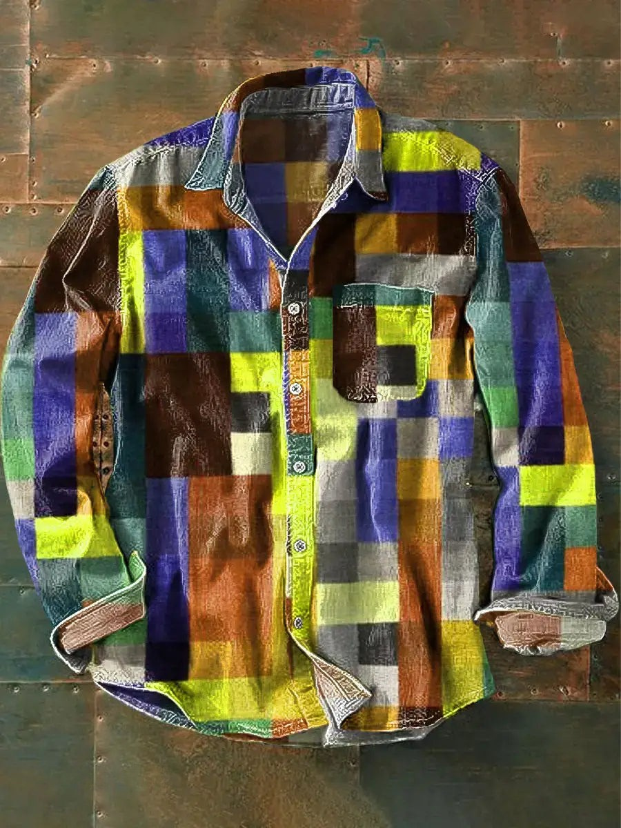 Lorcan - Camisa unisex de Manga Larga en Colores del Arcoíris