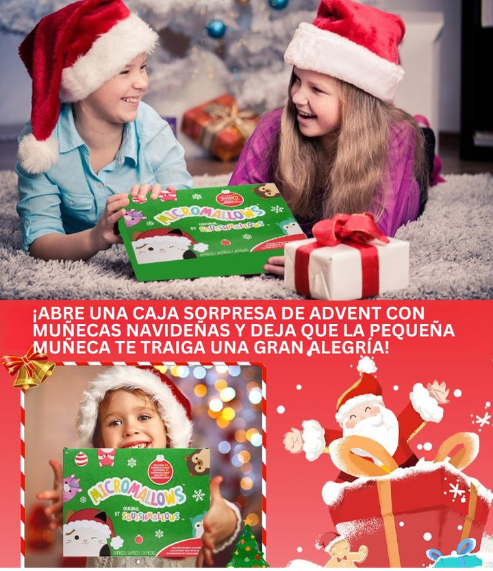 FestiveFuzzies - Calendario De Adviento De Navidad Con Muñeco De Peluche