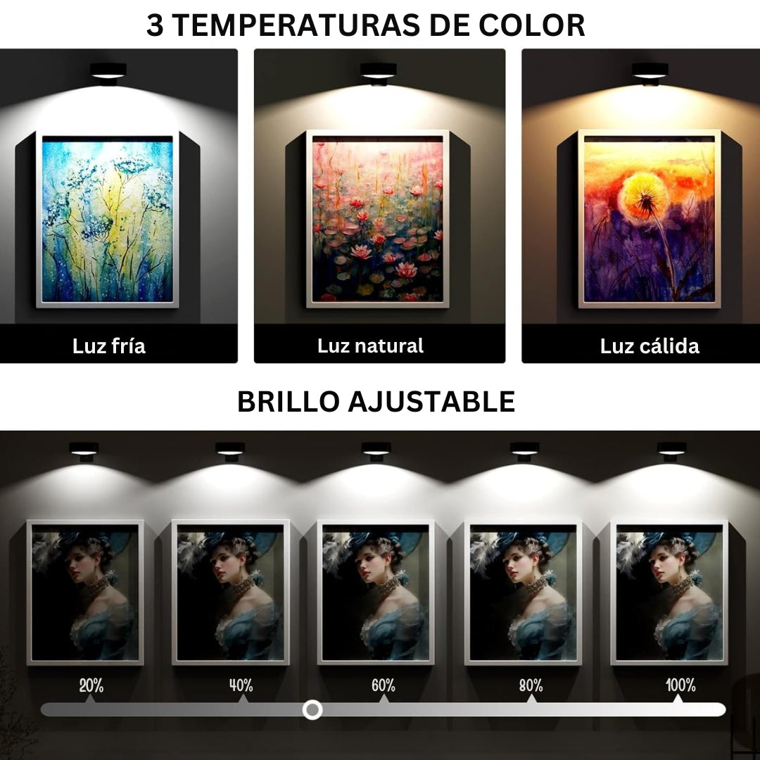 GlowFrame - Luz Magnética Para Pintar con 13 Modos de Iluminación ( Paquete de 3 )