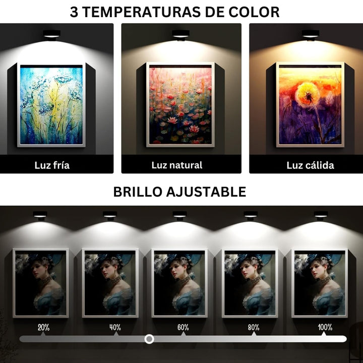 GlowFrame - Luz Magnética Para Pintar con 13 Modos de Iluminación ( Paquete de 3 )