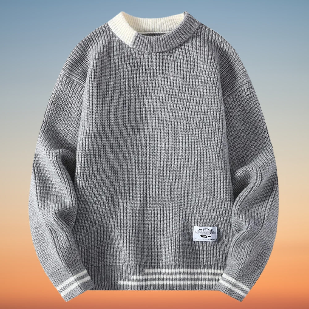 Lenard - Jersey de Cuello Redondo
