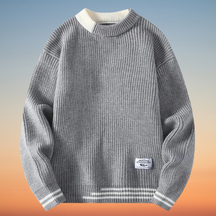 Lenard - Jersey de Cuello Redondo